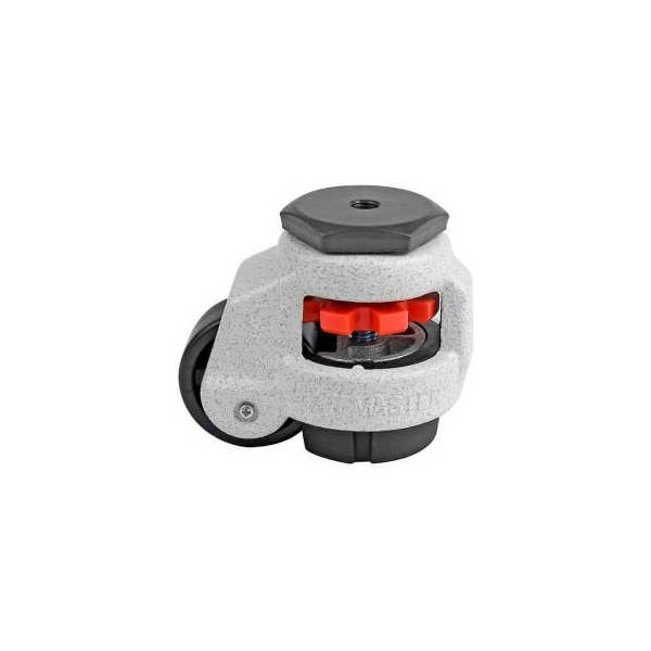 Casters Wheels & Industrial Handling Foot Master Swivel Stem Manual Leveling Caster - 110 Lb. Cap. - 42mm Dia. Nylon Wheel GD-40S - main